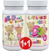 ABCD muLTi Gummies + D3 Gummies - Clinical 1+1 pektínové bonbóny s malinovou príchuťou 2x60 ks, 1x1 set