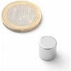 SOLLAU Neodymový magnet valec D 10x10 mm, Neodym, N42, ponikelovaný