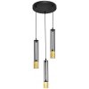 Helam LED Luster na lanku BARS 3xGU10/4,8W/230V čierna/zlatá HE1170 + záruka 3 roky zadarmo + záruka 3 roky zadarmo