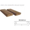 Drevený fasádný profil rhombus SSS 20x92 z materiálu ThermoWood - Dĺžka profilu 3 m (0,28 m²)