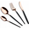 Súprava príborov Berlinger Haus black rose gold, 24 ks