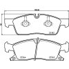 Sada brzdových platničiek kotúčovej brzdy BREMBO P 37 022