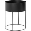 Ferm Living Truhlík na rastliny Plant Box Round, black