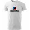 Snowboard logo - Klasické pánske tričko - S ( Biela )