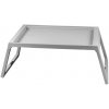 DIHOME DI2464 Servírovací stolík do postele plastový, 54,4x35,7x26,3cm, sivá