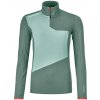 Ortovox Fleece Light Zip Neck W šedá