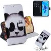 Peňaženkové púzdro 3D Painting Pattern na Huawei Honor 20-Panda