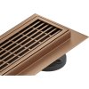 Mexen Flat M33 lineárny odtok 90 cm, brúsená meď - 1C33090-15