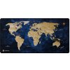 Maxi podložka pod myš Natec WORLD, 80x40cm, modrá NPO-2243