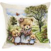 Gobelínový obliečka na vankúš MEDVEĎÍ RODINKA 45 x 45 cm