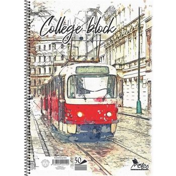 College notes blok A4 B špirála linajk 50 listov