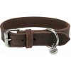 Trixie Kožený obojok RUSTIC S-M: 34-40 cm/ 25 mm, tmavě-hnědá