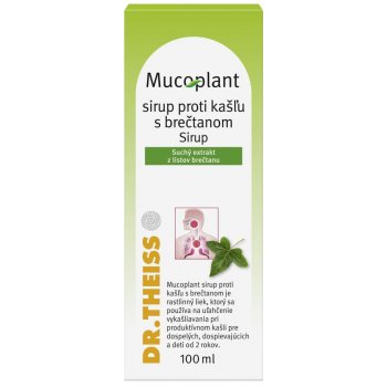 Mucoplant sirup proti kašľu s brečtanom sir.1 x 100 ml