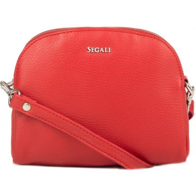 Segali dámska kožená crossbody kabelka 12 Red