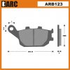 Brzdové doštičky ARC ARB123