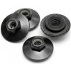 HPI Samojistící matice velkoplošná M5X8 mm černá 4 ks