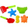 mamido Súprava hračiek na piesok lopatka hrable formičky 6 ks