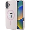 Karl Lagerfeld Liquid Silicone Karl and Choupette MagSafe kryt pre iPhone 16, ružový 57983122717