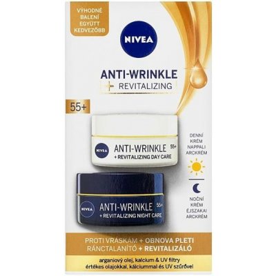 Nivea Anti-Wrinkle Revitalizing DUO 55+ obnovujúci denný, nočný krém 50ml 93360