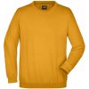 James&Nicholson Pánsky sveter cez hlavu JN040 Gold Yellow 5XL