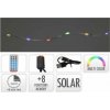 Kinekus Svetlo 480 LED, 24m, reťaz, farebné, solárne s časovačom, s funkciami