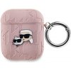 Karl Lagerfeld PU Embossed Karl and Choupette Heads Puzdro na AirPods 1/2 KLA2PGKCPP
