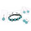 Shamballa náramok alebo set Set tyrkyskova