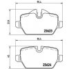 Sada brzdových platničiek kotúčovej brzdy BREMBO P 06 037X