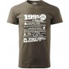 1995 v kocke - Klasické pánske tričko vyššej gramáže - 2XL ( Army )