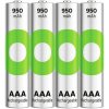 Niklovo-metal hydridová (NiMH) batéria GP AAA (R3) 950 mAh 4 ks