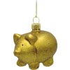 Prasiatko zlaté - sklenené 4,5 cm x 6 cm x 6,5 cm