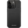 DUX DUCIS puzdro 3v1 pre Apple iPhone 13 Pro Max - Stojan + slot na kartu + podpora MagSafe - kožené - čierne