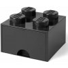 LEGO® úložný box s šuplíkem 25 x 25 x 18 cm černá
