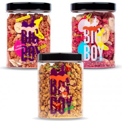 BIG BOY Proteínová granola 3pack