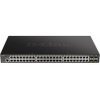 D-Link DGS-1250-52XMP 52-Port Gigabit Smart PoE Switch, 48x GbE PoE+, 4x SFP+, PoE 370W DGS-1250-52XMP/E