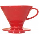 Alternatívna príprava kávy Hario Dripper V60-02 Ceramic Red