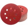 Brúsny papier 50 ks, kotúč 125 mm na suchý zips KD11810