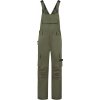 TRICORP BIB & BRACE TWILL CORDURA T67 / Pracovné nohavice s trakmi - army 52