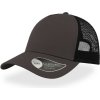 Atlantis Headwear Kšiltovka Rapper Trucker, 5 panelová COT33802026199-dark grey/b UNI Šedá tmavá/černá