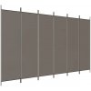 vidaXL 6-panelový paraván antracitový 300 x 200 cm látkový