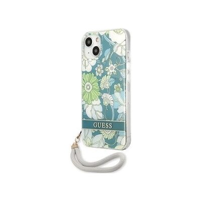 Púzdro Guess IPhone 13 mini zelené Flower Cord