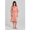 ŠATY GANT REL LINEN SS SHIRT DRESS PEACHY PINK