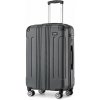 Cestovný kufor na kolieskach Kono ABS - 78L - sivý