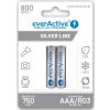 Nabíjacia batéria everActive Silver Line R03 AAA 800 mAh (2 ks) | Ready to Use