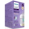 AVENT FĽAŠA Natural Response 125 ml priehľadná, cumlík s ventilom AirFree (0m+) 1x1 ks