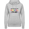 AWDis Hoodie Mikina - Nápis - Let's get one thing Straight - Šedivá sivá - XL - Dámske