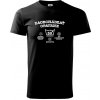 Zaobchádzať opatrne 50 - Tričko extra veľké (5-8XL) - 5XL ( Čierna )