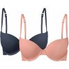 esmara® Dámska podprsenka, 2 kusy navy modrá/bledoružová, 85C (100350690)
