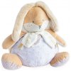 Doudou Biely zajačik s priestorom na uloženie pyžamka 38 cm