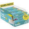 Pampers Fresh Clean vlhčené obrúsky 12 x 80 ks